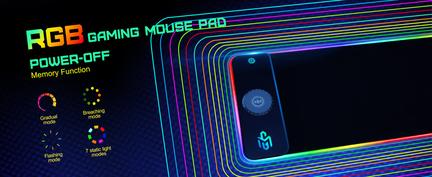 RGB Gaming Mouse Pad,Wireless Charging Mouse Pad